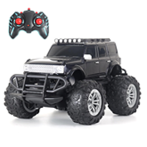 popsugar Off Roader Rechargeable Remote Control Car | RC Car Monster Truck | 4 Headlight Modes | Lithium Battery | C-Type Charging | 2.4GHz Remote Controller | Made in India