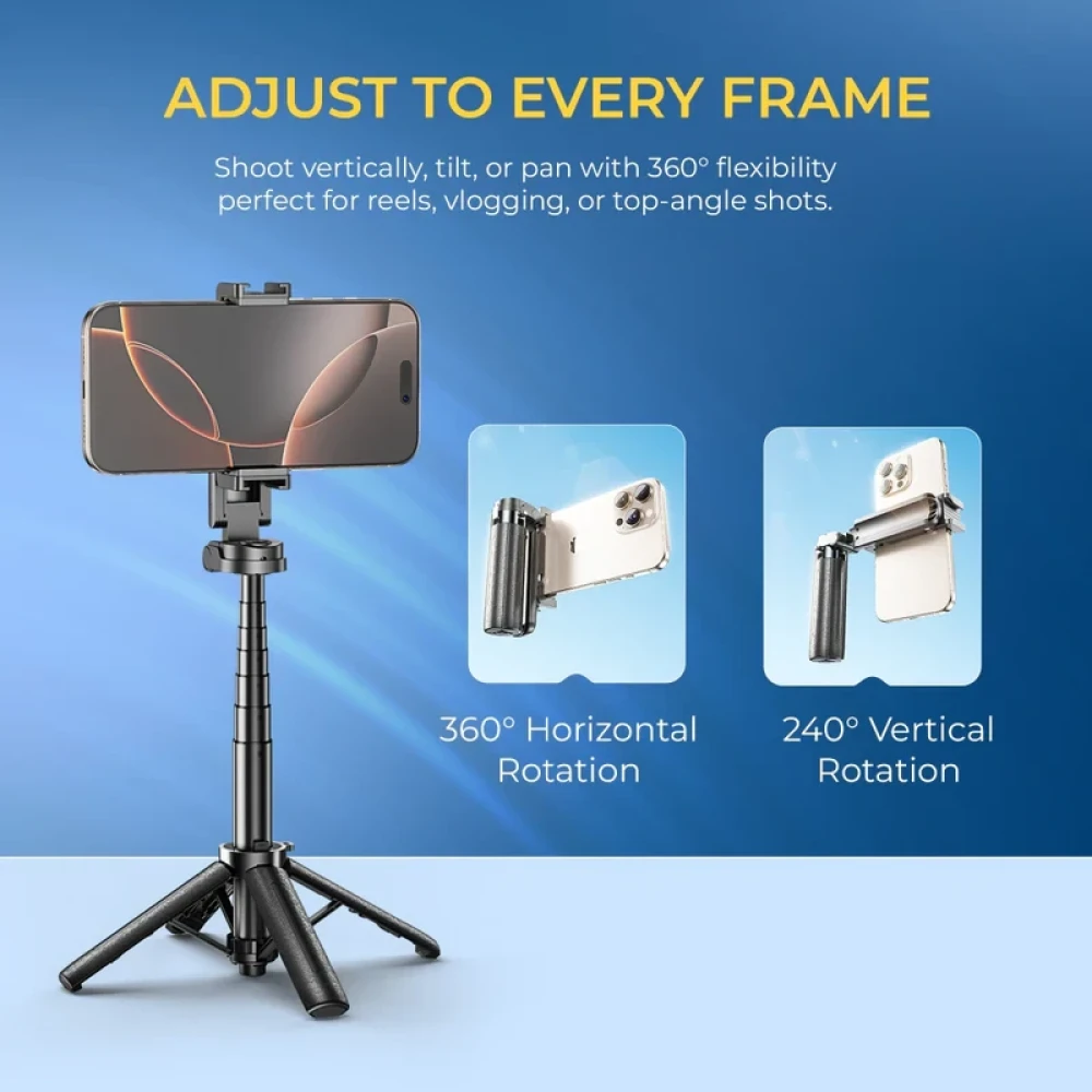 Digitek TRIPOD DTR 460 SS, EXTENDABLE SELFIE STICK TRIPOD WITH WIRELESS REMOTE