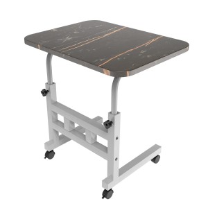Portronics My Buddy D Wood Multipurpose Movable & Adjustable Laptop & Computer Table, Height Adjustable, 40 x 60 x 80 cm - (Black)