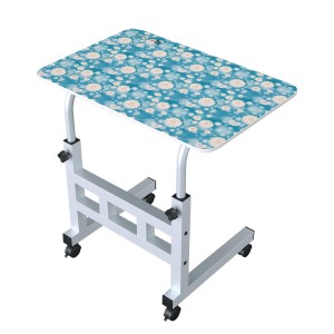 Portronics My Buddy D Wood Multipurpose Movable & Adjustable Laptop Table 60x40cm | Computer Desk - (Sky Blue)