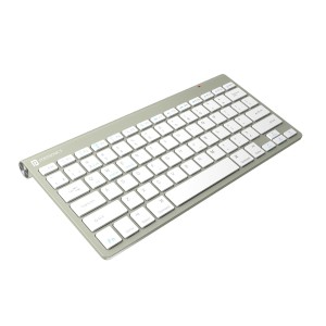 Portronics Bubble Max Wireless Keyboard with Bluetooth & 2.4GHz Dual Connectivity | Silent Keys | Multi-Device Support | Spill-Resistant Compact Keyboard - (Grey)