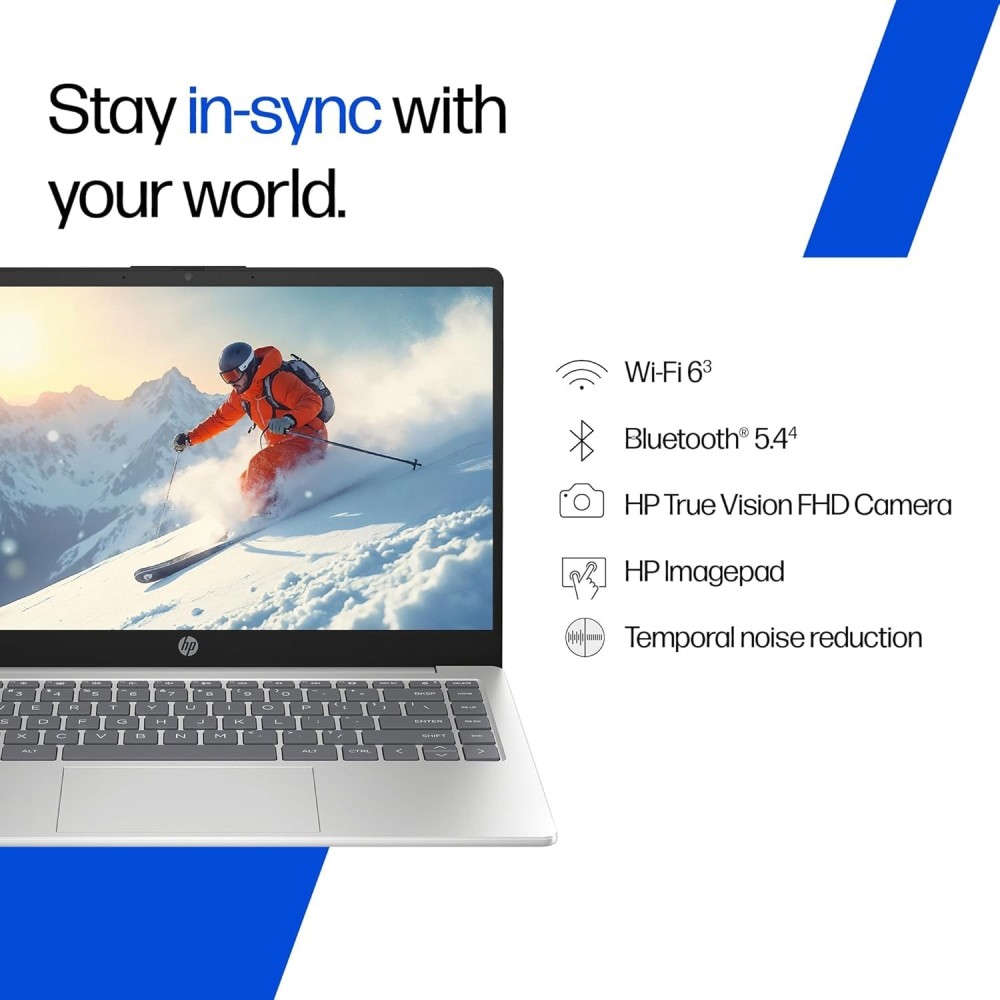 HP 250R G10 Business Laptop 15.6-Inch FHD IPS Display with Intel Core 3-100U Processor, 8GB DDR4 RAM, 512GB NVMe SSD, Intel Graphics, Turbo Silver