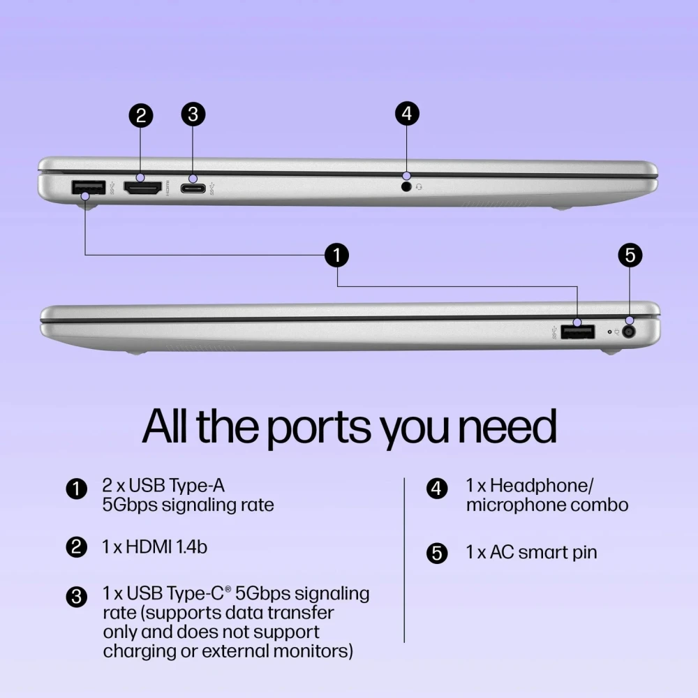 HP 15s Metal Intel Core i3 13th Gen 1315U - (8 GB/512 GB SSD/Windows 11 Home) 15-hr0005TU Thin and Light Laptop (15.6 Inch, Natural Silver, 1.59 Kg, With MS Office)