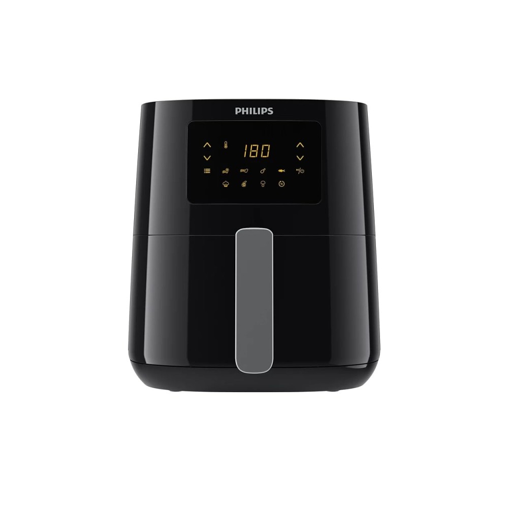 Philips Essential Air Fryer HD9252/70 | 4.1L Digital Air Fryer with Rapid Air Technology, 7 Presets Touch Screen, Up to 90% Less Fat - (Black)