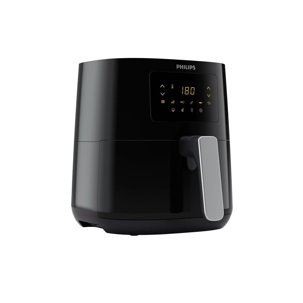 Philips Essential Air Fryer HD9252/70 | 4.1L Digital Air Fryer with Rapid Air Technology, 7 Presets Touch Screen, Up to 90% Less Fat - (Black)