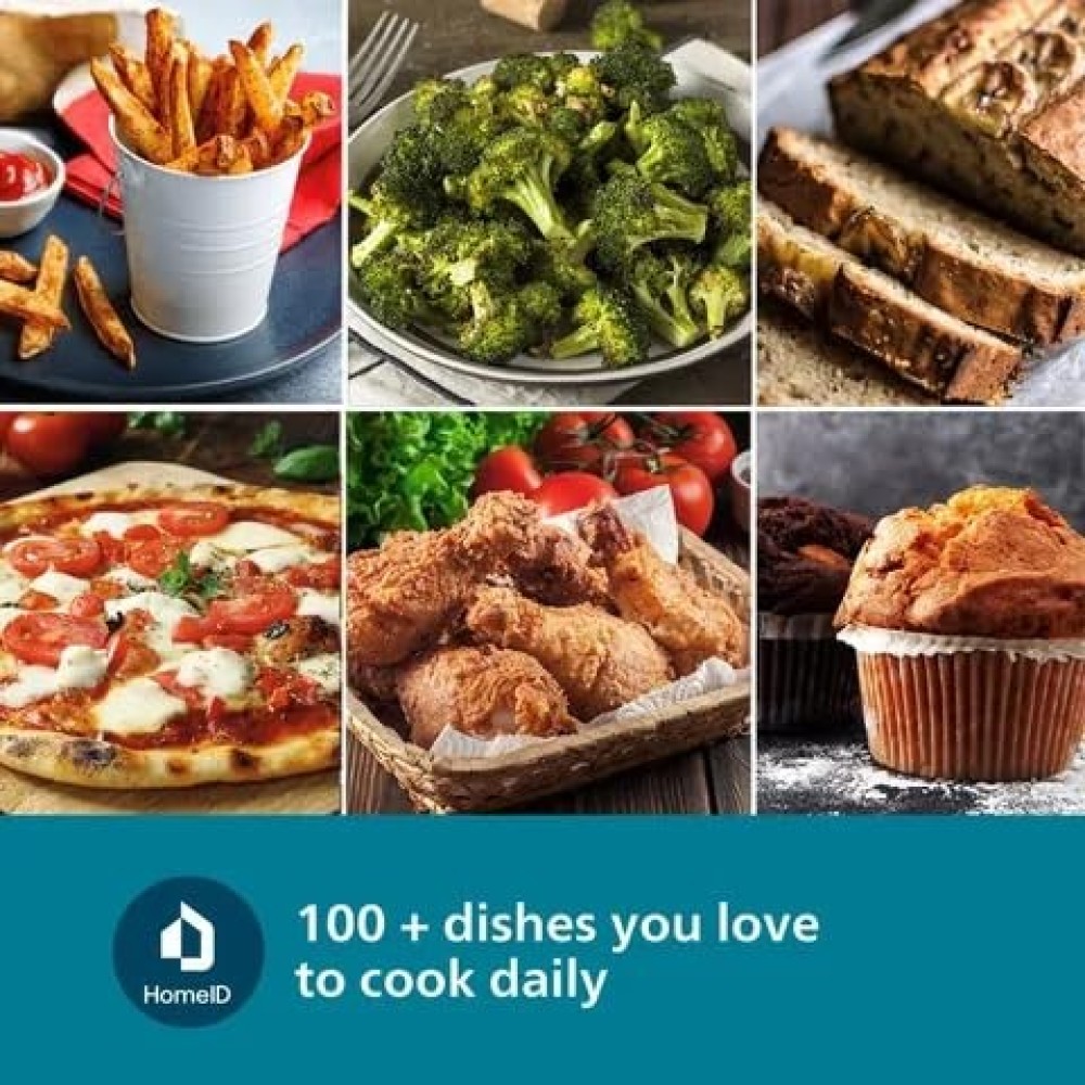 Philips NA221/00 4.2L 1500W Digital Air Fryer with Rapid Air Technology – (Black)