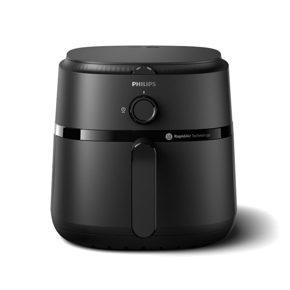 Philips Air Fryer NA130 6.2L Extra Large 1700W | Rapid Air Technology | Uses Up to 90% Less Fat - (Black)
