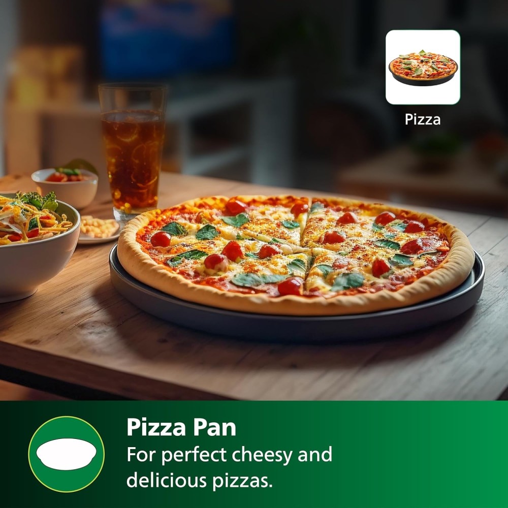 Philips Airfryer Combo Accessory Kit HD9855/01 for Extra Large Airfryer (6.2L) | Baking, Grilling & Pizza Accessories