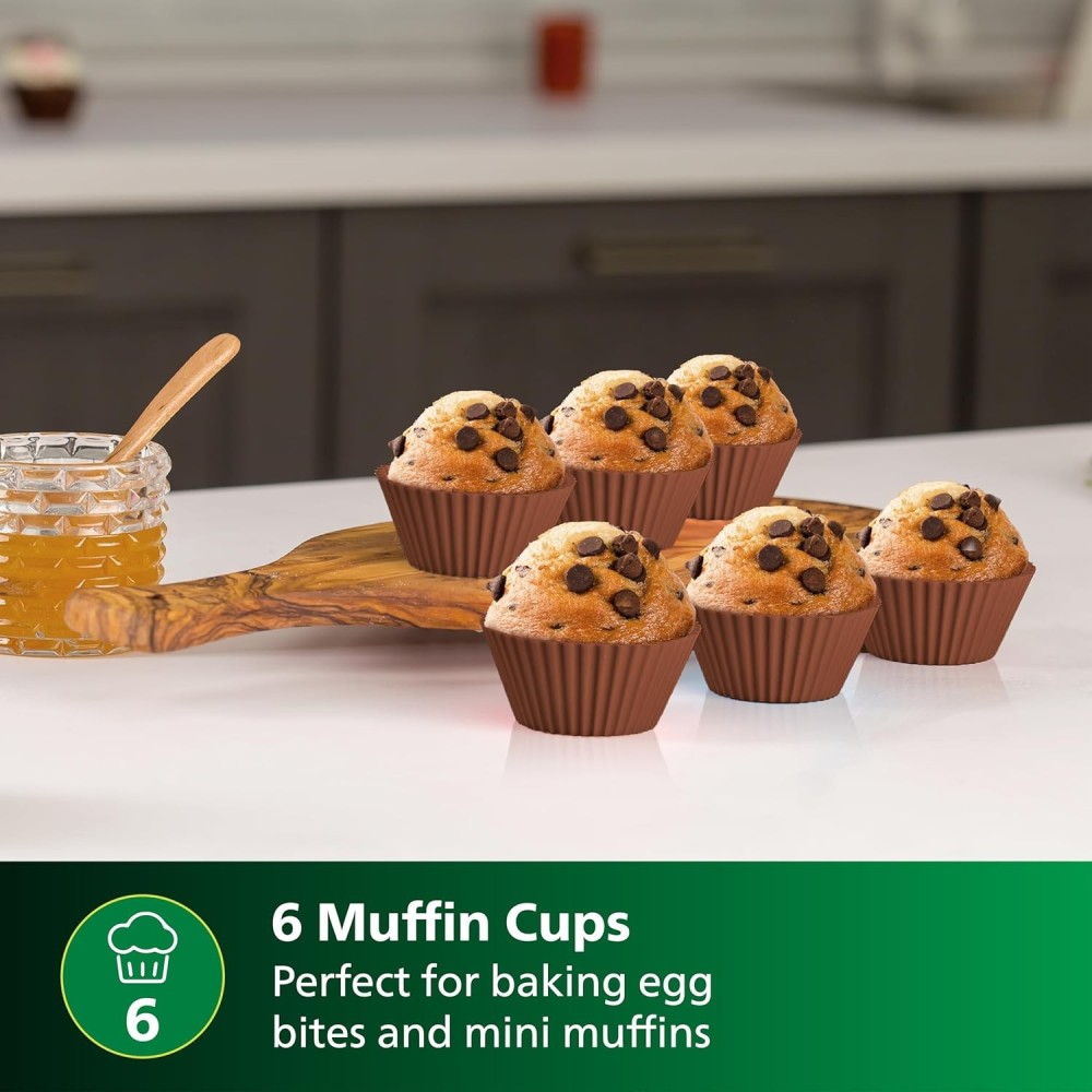 Philips Airfryer Home Baking Accessory Kit HD9810/01 with Baking Pan, Muffin Cups & Hand Mitts | Compatible with Large Philips Airfryers