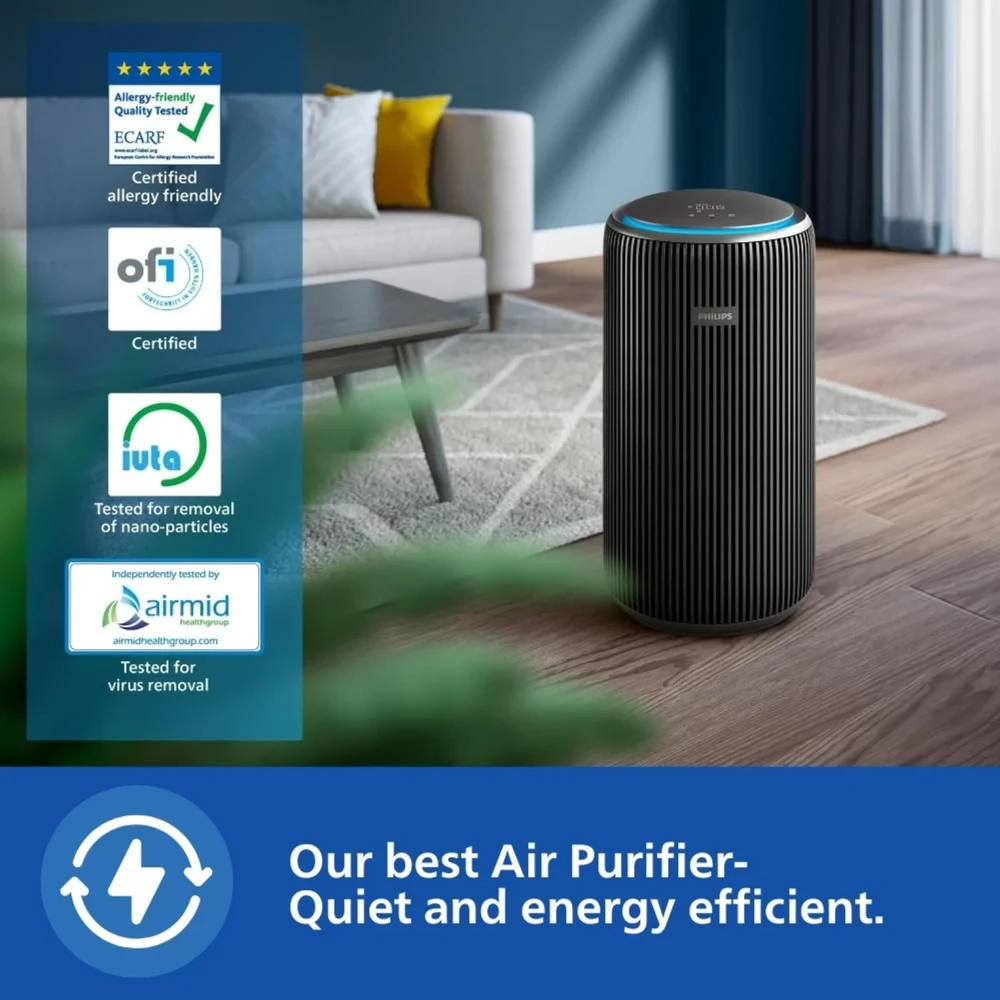 Philips AC4221/61 Smart Room Air Purifier with HEPA Filter Wi-Fi AQI Display
