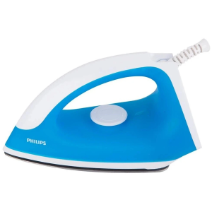 Philips GC090/20 750W Dry Iron with Linished Soleplate | Sky Blue
