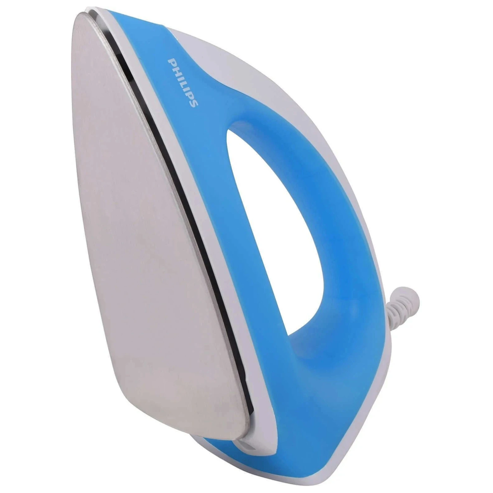 Philips GC090/20 750W Dry Iron with Linished Soleplate | Sky Blue