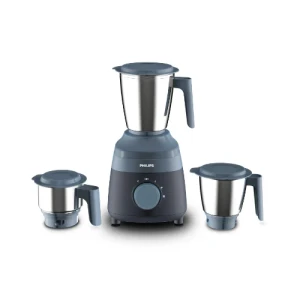 Philips HL1000/02 500W Mixer Grinder with 3 Jars (Navy Blue & Blue) | Powerful Kitchen Mixer Grinder