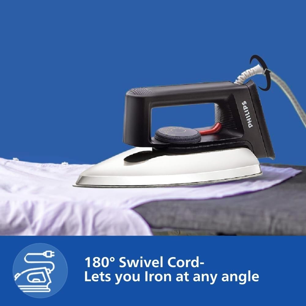 Philips HD1134/28 Dry Iron 750W Temperature Control Non Stick Soleplate