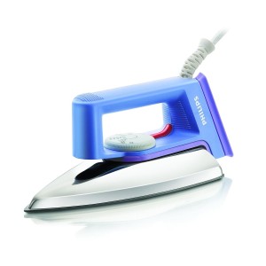 Philips HD1182/28 Dry Iron 1000W with Golden Soleplate & Temperature Ready Light