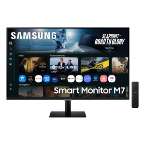 Samsung 43"(1.08m) 4K M7 Vision AI Smart Monitor | UHD 3840 x 2160 | Smart TV Experience with AI Picture & Sound|Type-C|Apple AirPlay|Gaming Bar|Remote|Speakers|Wi-Fi|Bluetooth|LS43FM700UWXXL