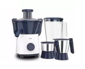 Philips HL7567/00 Juicer Mixer Grinder 500W with 2 Jars (Deep Azure)