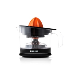 Philips Citrus Press Juicer HR2777/00 0.5L , 25W Citrus Juicer with 2 Sized Cones for Maximum Juice Extraction