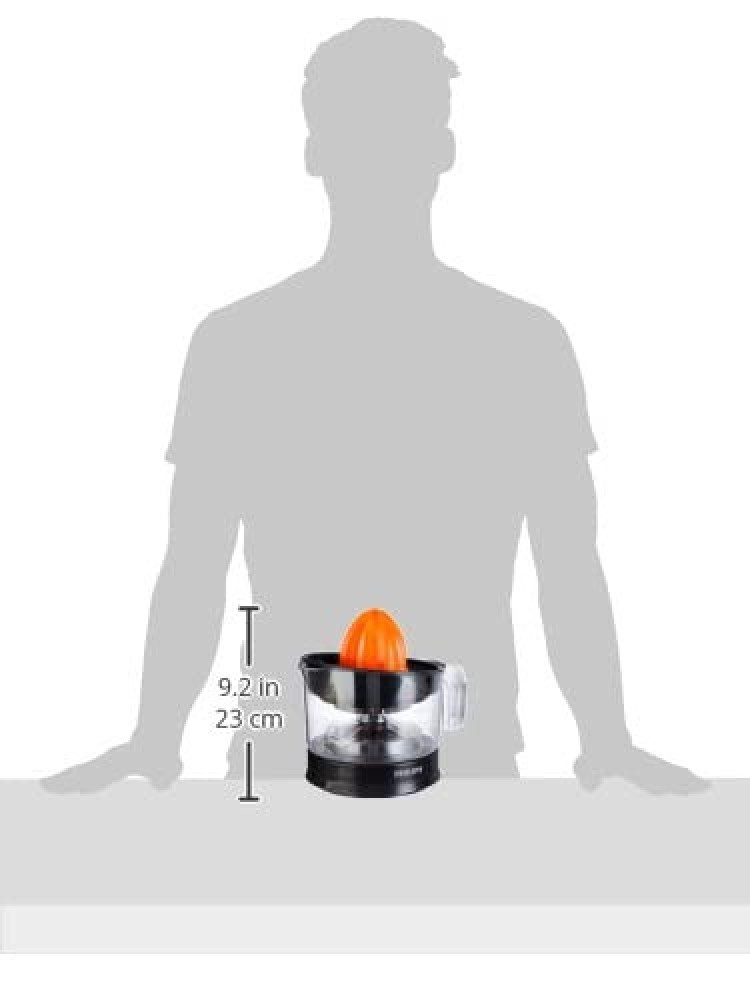 Philips Citrus Press Juicer HR2777/00 0.5L , 25W Citrus Juicer with 2 Sized Cones for Maximum Juice Extraction