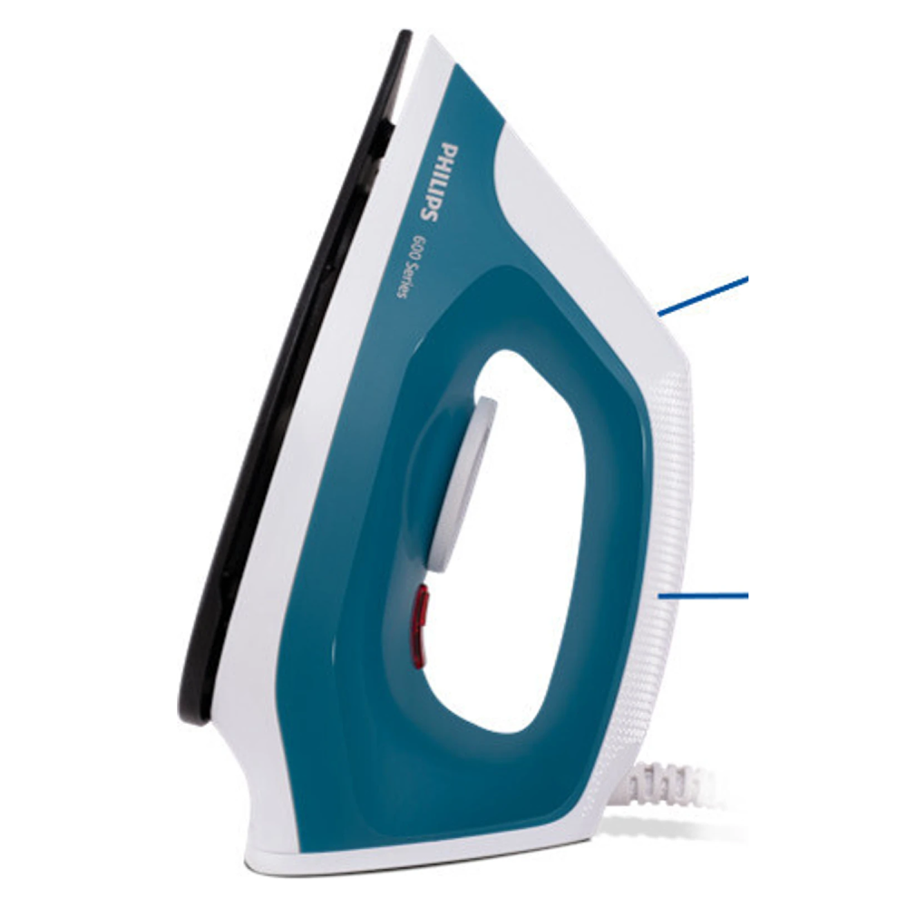 Philips Dura Ease DST0600/20 1000W Dry Iron (Aqua Blue)