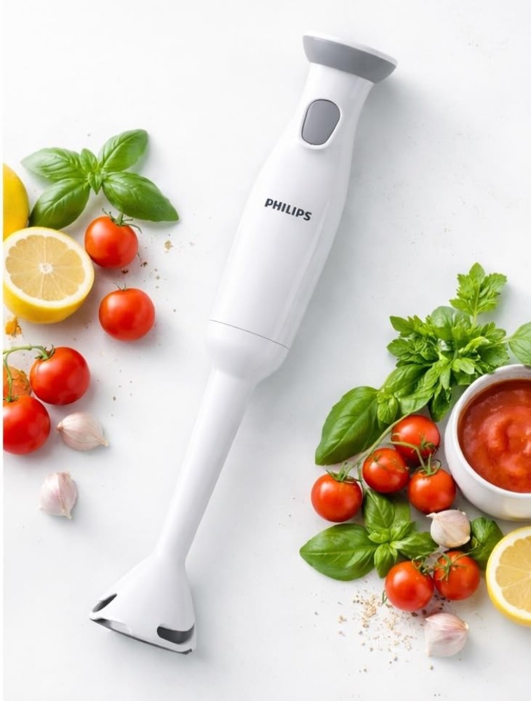 Philips HL1680/00 300W Hand Blender with HVDC Motor & SmartFlow Technology , Ergonomic Grip - (White)
