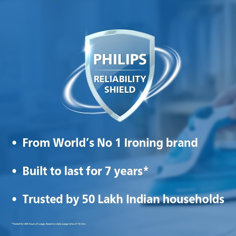 Philips GC181/80 Heavyweight Dry Iron 1000W Non-Stick Soleplate Black