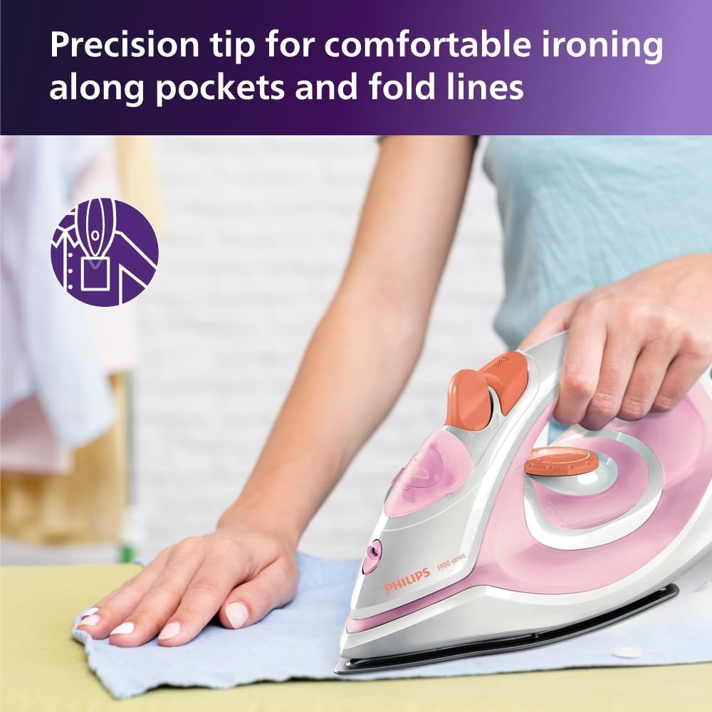 Philips GC1920/28 Steam Iron (1300W / Non-Stick Soleplate)
