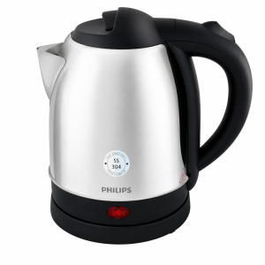 Philips HD9383/00 1.8L Electric Kettle 1800W Stainless Steel Body with Auto Cut-Off & Dry Boil Protection – (Black)