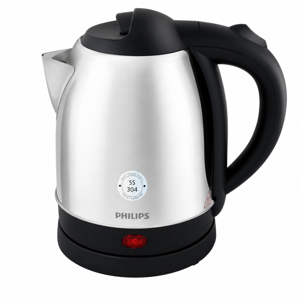 Philips HD9383/00 1.8L Electric Kettle 1800W Stainless Steel Body with Auto Cut-Off & Dry Boil Protection – (Black)