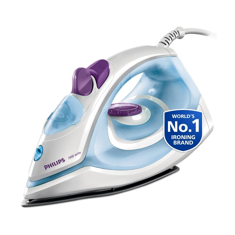 Philips GC1905/21 Steam Iron 1300W with Non-Stick Soleplate & 17g/min Steam
