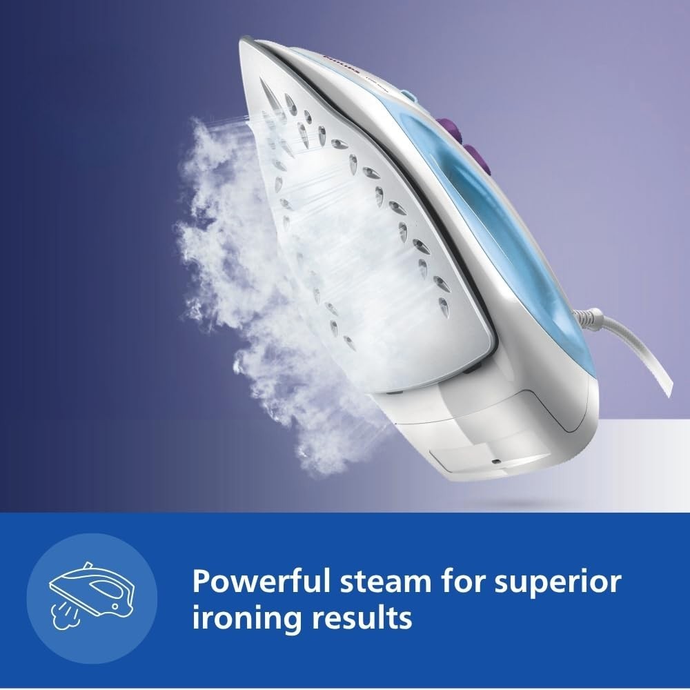 Philips GC1905/21 Steam Iron 1300W with Non-Stick Soleplate & 17g/min Steam