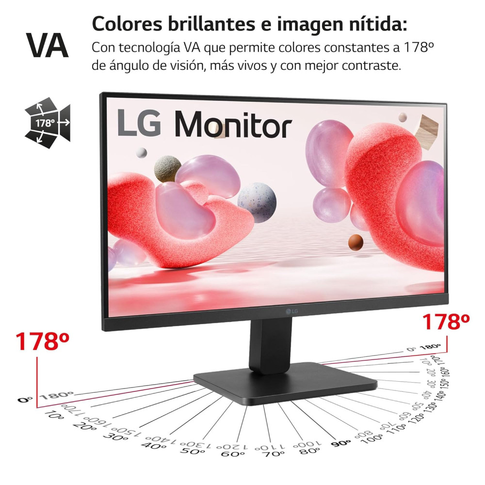 LG 22MR410-B Desktop PC Monitor 22" - VA Display, FHD Resolution (1920 x 1080), 5ms GtG 100Hz, sRGB 99%, AMD FreeSync, Gaming Functions and Eye-Care