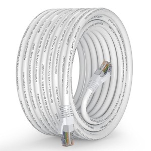 Portronics NetX10 CAT-6 Ethernet Cable 10M, RJ45 to RJ45 LAN Cable, 1000 Mbps Speed, 250 MHz Bandwidth, Copper-Plated Connectors & Copper Clad Wires, Durable PVC Build,for Router,PC,CCTV