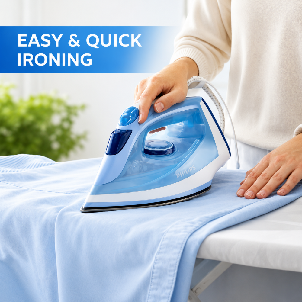 Philips DST1510/20 1350W Steam Iron with Ceramic Soleplate & 180g Steam Boost