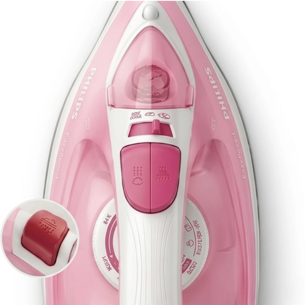 Philips GC1022/40 2000W Steam Iron with Non-Stick Soleplate | Pink
