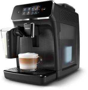PHILIPS Versuni LatteGo EP2230/10 Fully Automatic Bean to Cup Espresso Coffee Machine, 3 One-Touch Coffees, 15 Bar Pressure, Ceramic Grinder