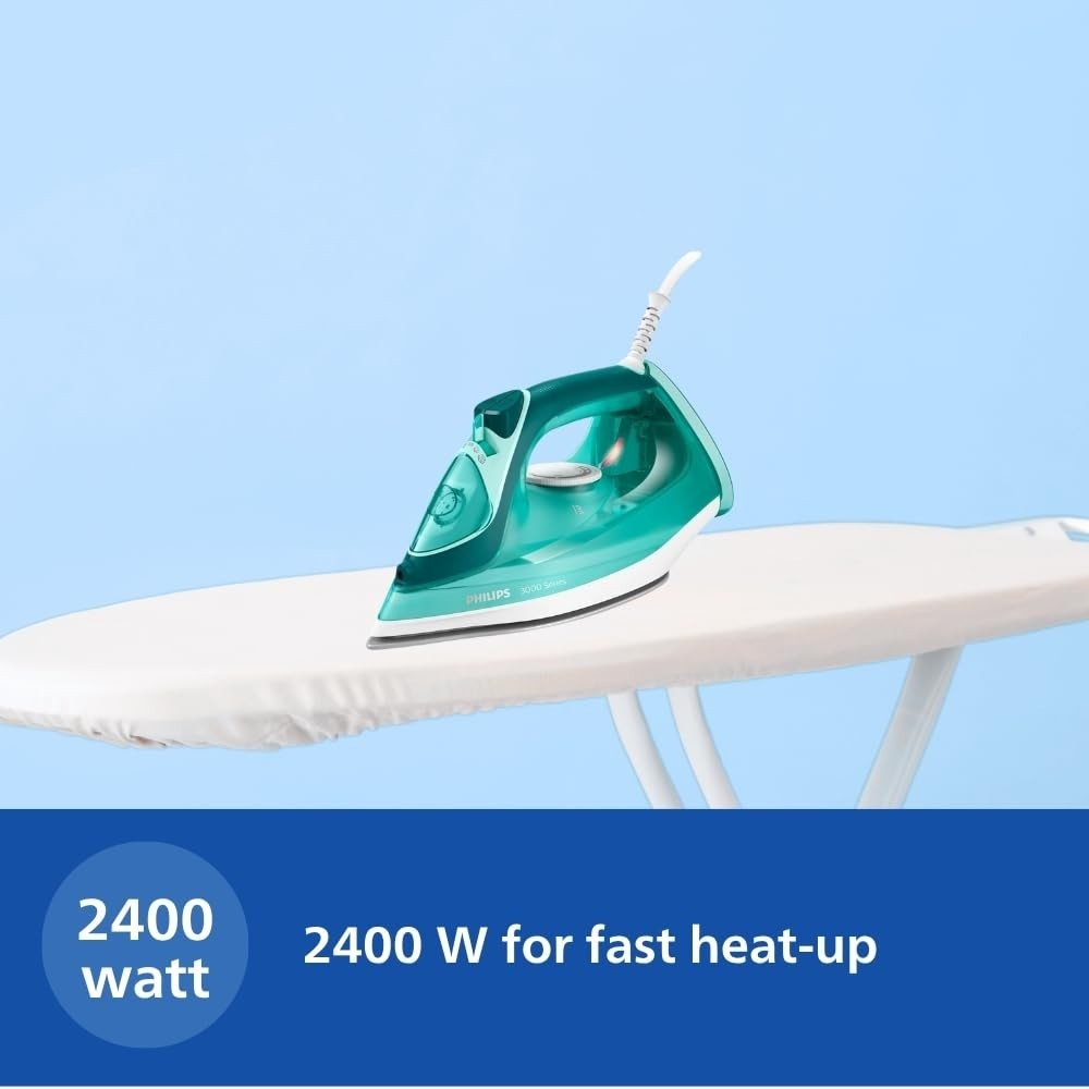 Philips SpeedPro DST3030/70 Steam Iron – 2400W | 180g Steam Boost | Ceramic Soleplate