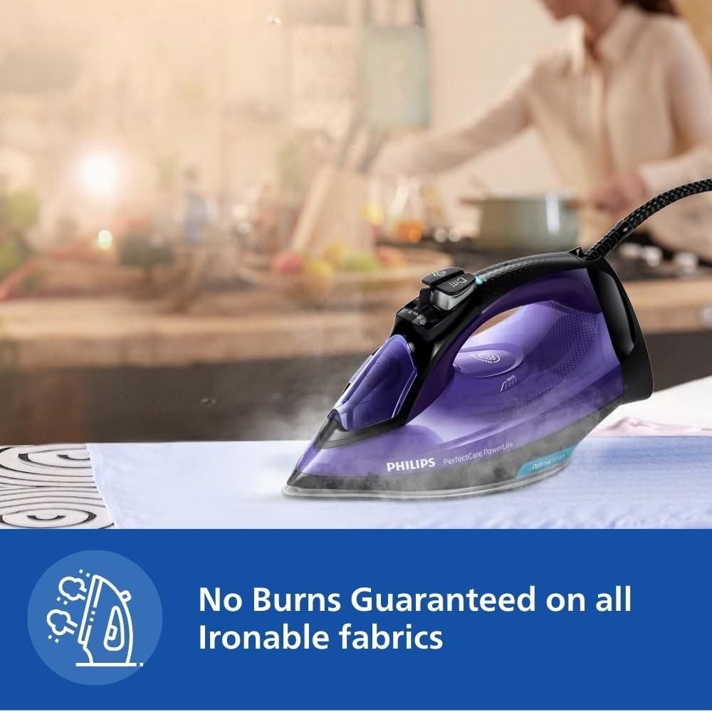 Philips GC3925/34 PerfectCare 2400W Steam Iron with OptimalTEMP Technology – Purple