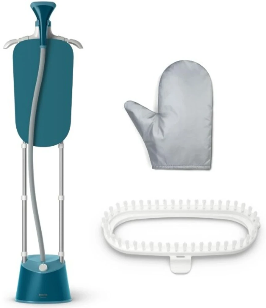 Philips STE1030/20 1800W Garment Steamer, 3 Steam Settings, 1.8L Detachable Water Tank - (Deep Azur)