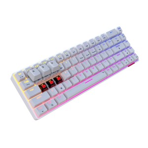 Portronics Hydra 10 Mechanical Wireless Gaming Keyboard with Bluetooth 5.0 & 2.4GHz RGB Keyboard - (Red)