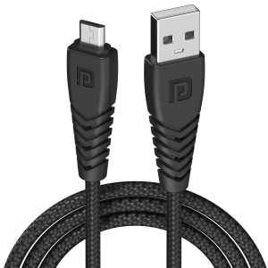 Portronics Konnect B Micro USB Cable 1M 3A Fast Charging & Data Sync Nylon Braided