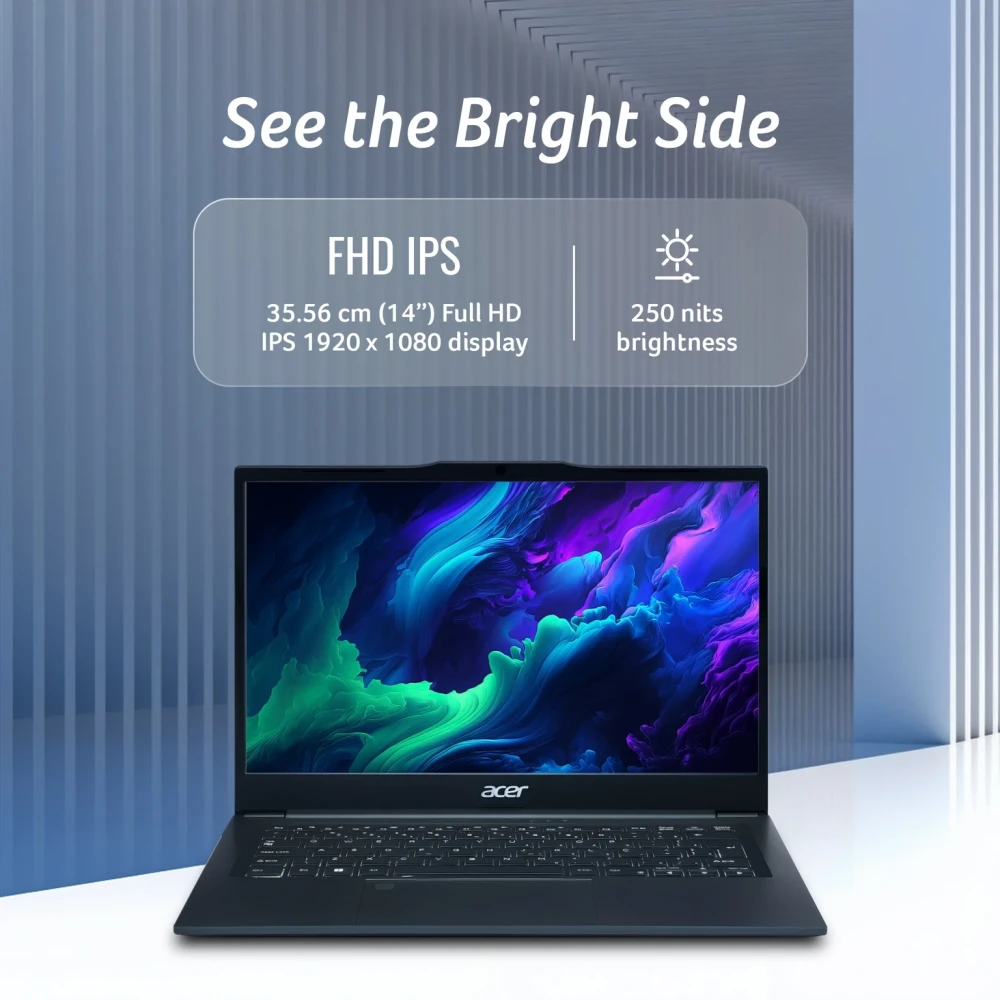 Acer UN.36HSI.002 AMD Ryzen 5 7430U 14 Inches Business Laptop (8GB/512GB SSD/Windows 11 Pro/Black/1.5 Kg)