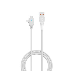 Portronics Konnect Spydr 2 Multi-Functional Charging Cable (Type-C + Micro USB) – White