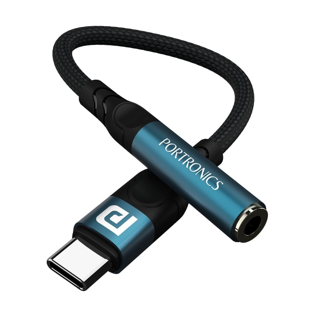 Portronics iKonnect C Pro Type-C to 3.5mm Audio Jack Connector with DAC