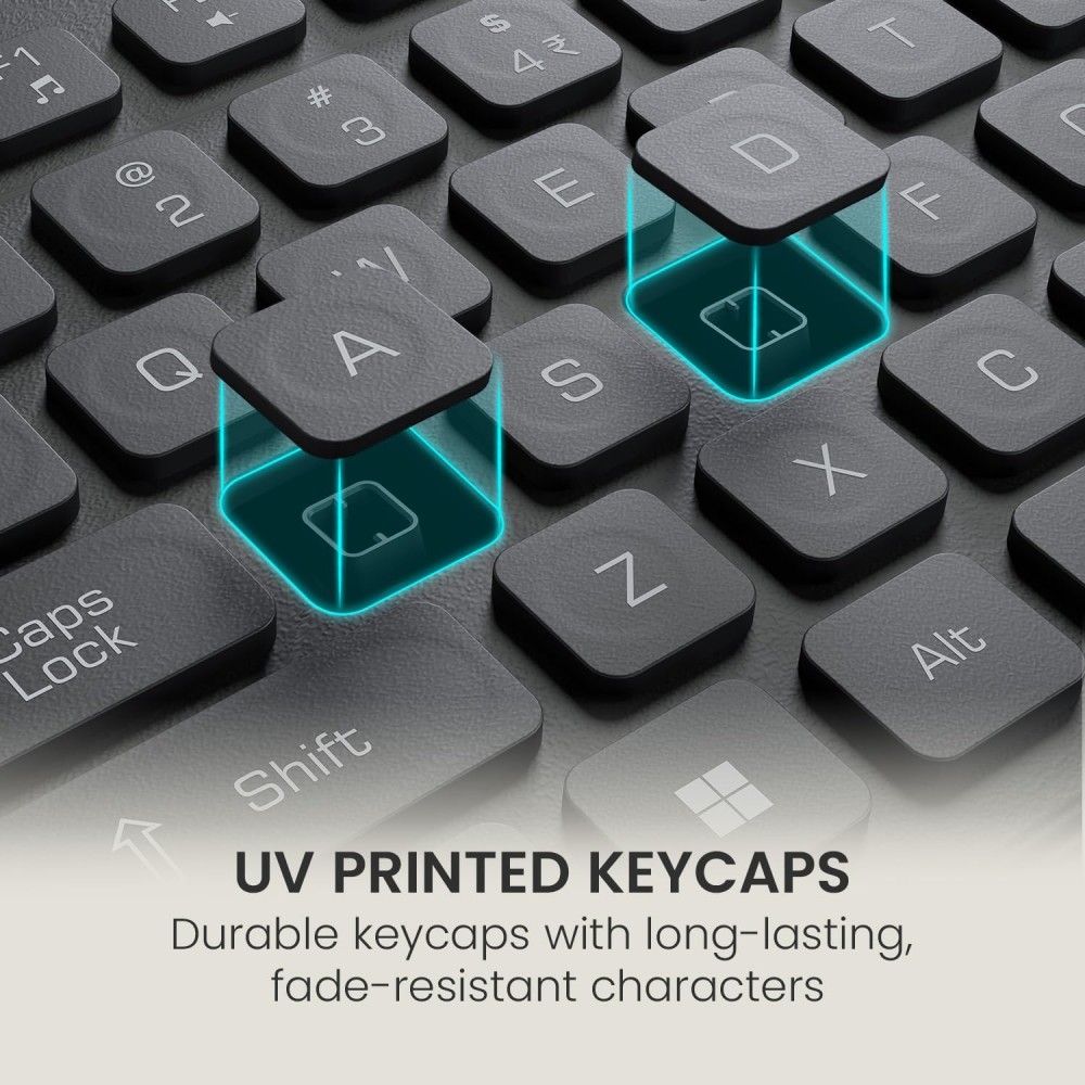 Portronics Keytonic Wired Keyboard & Mouse Ct Keys, High-Precision Mouse for PC & Laptop - (Black)