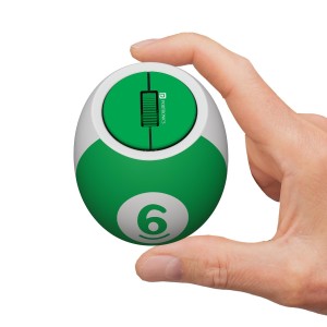 Portronics ToadPlay Billiard Mini Wireless Bluetooth Mouse with Dual BT + 2.4GHz, Rechargeable & Silent Clicks - (Green)
