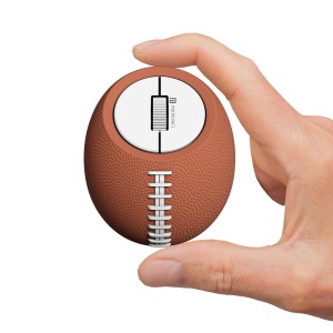 Portronics ToadPlay Rugby Mini Wireless Bluetooth Mouse with Dual BT + 2.4GHz, Rechargeable, Silent Clicks - (Brown)
