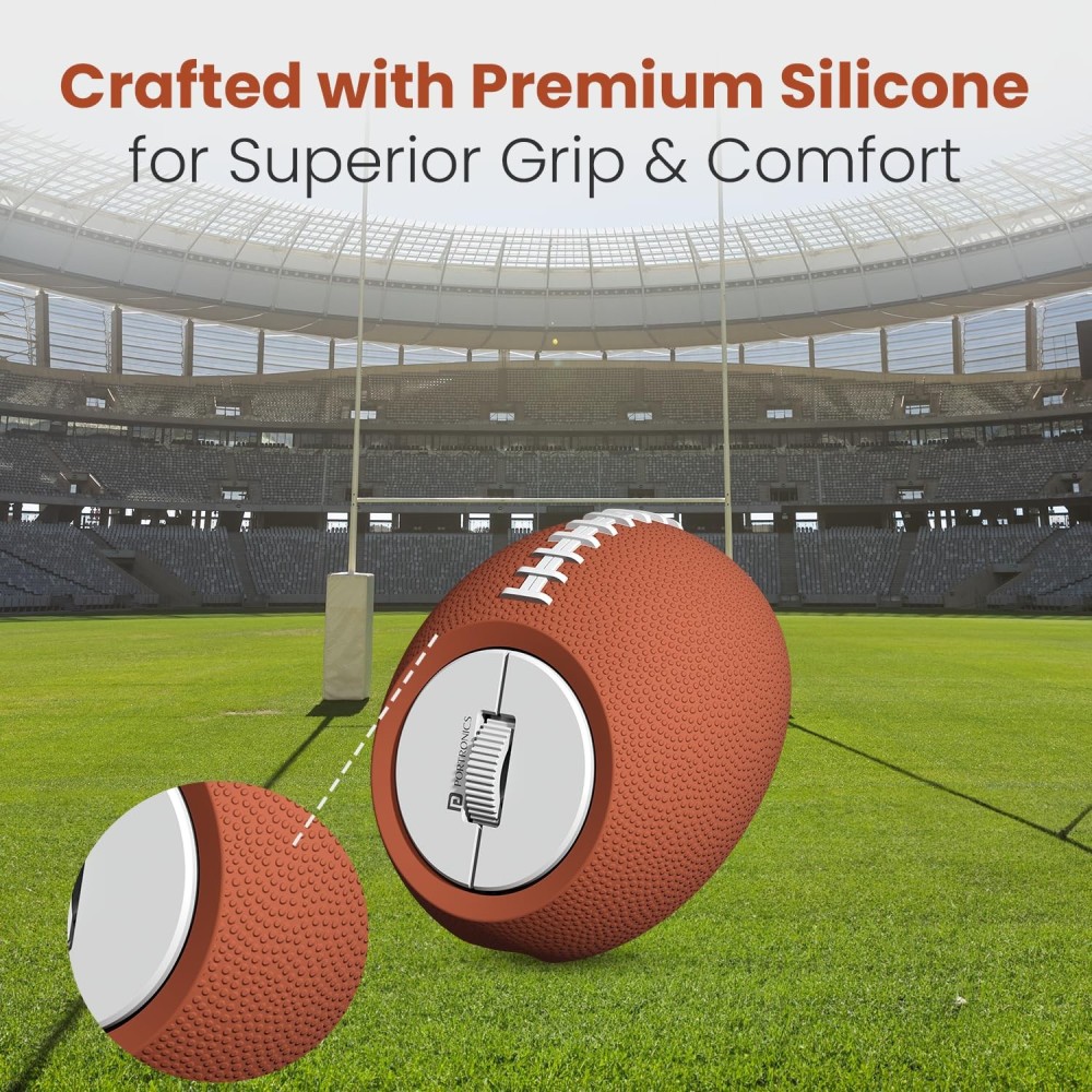 Portronics ToadPlay Rugby Mini Wireless Bluetooth Mouse with Dual BT + 2.4GHz, Rechargeable, Silent Clicks - (Brown)