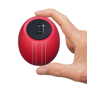 Portronics ToadPlay Cricket Mini Wireless Bluetooth Mouse with Dual BT + 2.4GHz, Rechargeable & Silent Clicks - (Red)