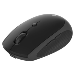 Portronics Toad III Wireless Bluetooth & 2.4GHz Mouse with Rechargeable 6-Button Ergonomic Mouse with Adjustable DPI for PC, Laptop & Mac - (Black)